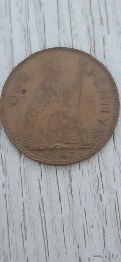 1 пенни 1967, Великобритания