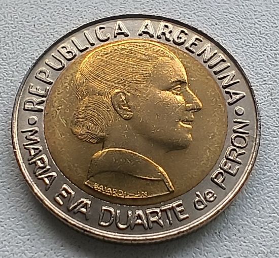 Аргентина 1 песо, 1997 50 лет правам женщин на голосование  3-12-28