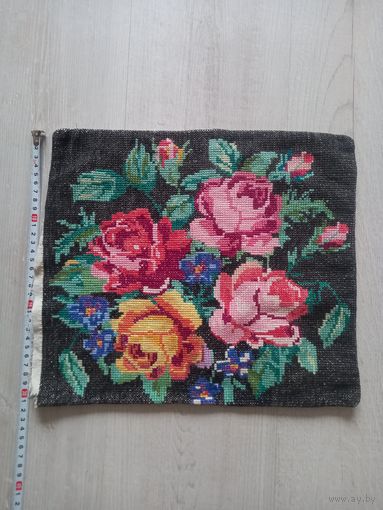 Наволочка на подушку вышитая старинная