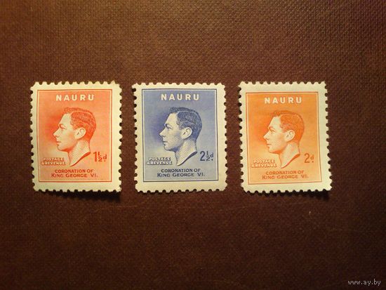 Остров Науру 1937 г.Коронация короля Георга VI./33а/