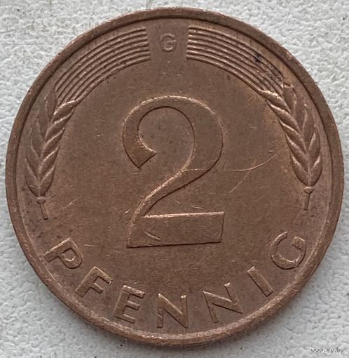 Германия 2 пфеннига 1978 г. G