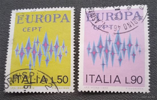 Лот 230 Италия (1972) Марки по программе Европа полная серия IT1364-1365