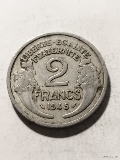 Франция 2 франка 1945