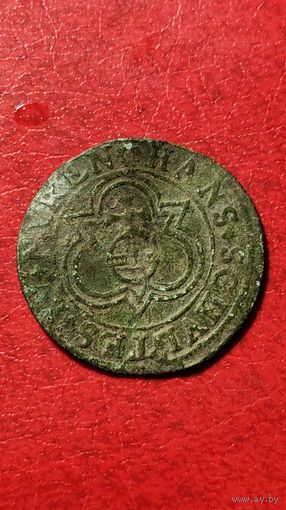 Счетный жетон.1553-1612 год. Город Нюрберг.