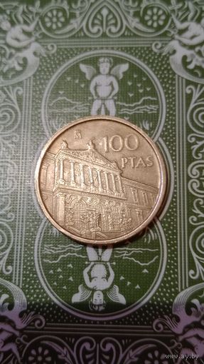 Испания 100 песет 1996 национальная библиотека