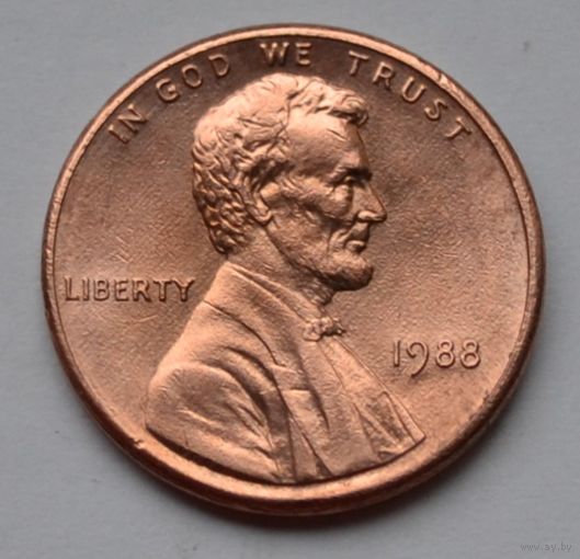 США, 1 цент  1988 г.