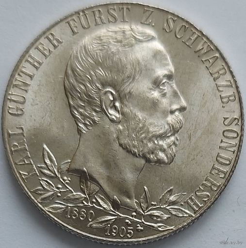 2 марки 1905 Шварцбург-Зондерхаузен. Ярчайшая монета для коллекции