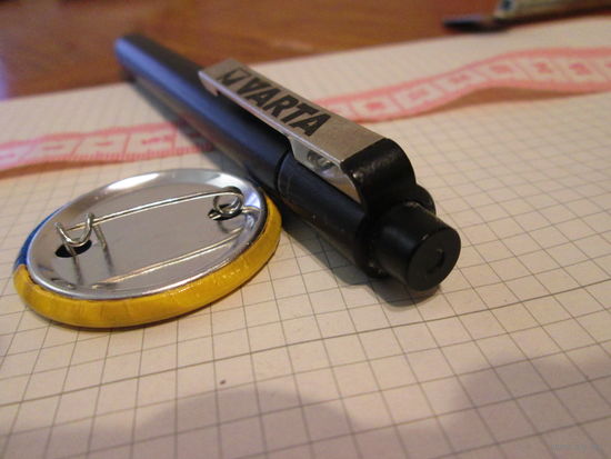 Фонарик Варта ,Германия оригинал,Качество 1990-х,металл.Металл нержавейка .