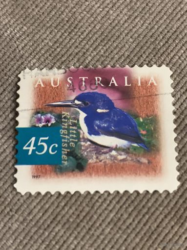 Австралия 1997. Птицы. Little kingfisher. Марка из серии