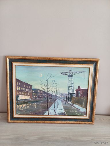 Крохалев П. Минск, сумерки,1960г
