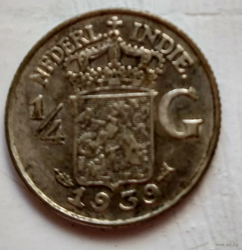 Голландская Ост-Индия 1/4 гульдена, 1939 1-7-36