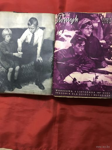 Подшивка журналов  Plomyk  Польша 1938 г 37 номеров цена за все