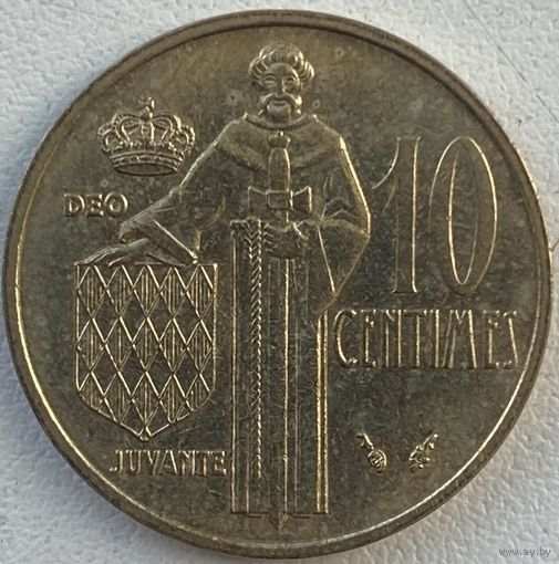 Монако 10 сантимов 1977 г.