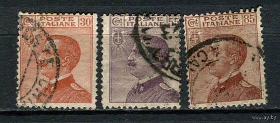 Королевство Италия - 1920/1922 - Король Виктор Эммануил III - [Mi. 133-135] - полная серия - 3 марки. Гашеные.  (LOT A30)