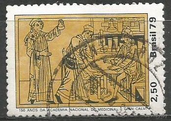 Бразилия. 150 лет Национальной медицинской Академии. 1979г. Mi#1713.