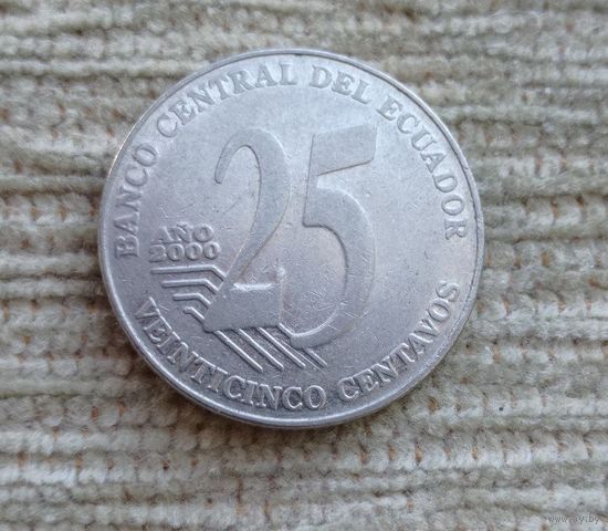 Werty71 Эквадор 25 сентаво 2000