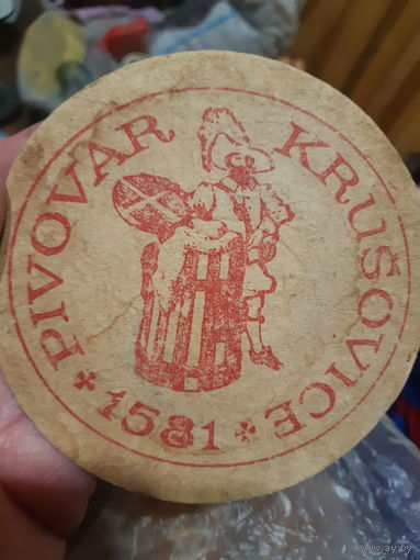 Подставка под пиво. Pivovar krusovice.