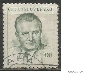 Чехословакия. Президент Готвальд. 1952г. Mi#740.