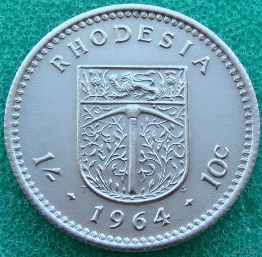 Родезия. 1 шиллинг 1964 год  KM#2  Тираж: 15.550.000 шт