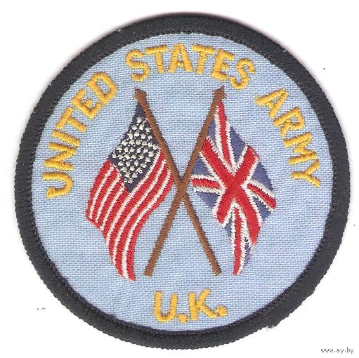 Нарукавный знак сухопутных войск США, дислоцированных в Великобритании