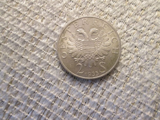 2 шиллинга , Австрия , 1935 год