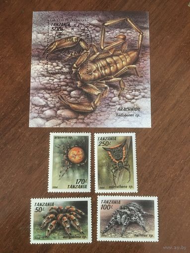 Танзания 1994. Паукообразные