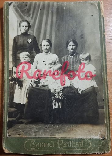 1910-е Кабинет-портрет семья дети типажи ретро студийное фото