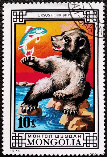 Марка Монголия 1974 год Фауна