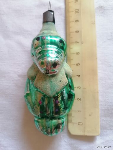 Ёлочная игрушка КРОКОДИЛ СССР 0099