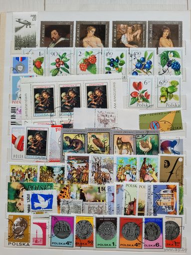 С 1 руб. Польша. Годовой набор марок за 1977 год