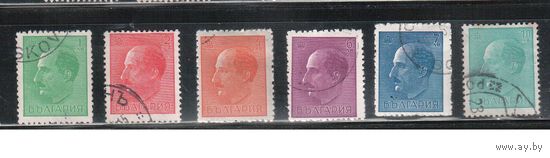 Болгария-1940, (Мих.395-400),   гаш. , Стандарт, Царь Борис III, (полная серия)(1)