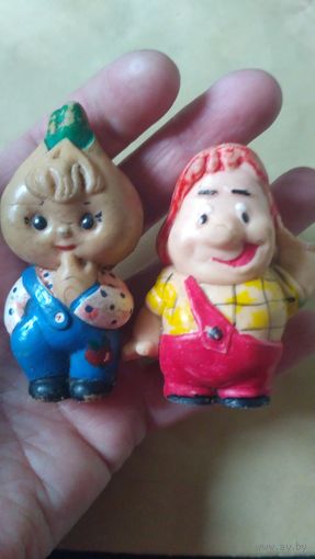 Карлсон. Чиполлино. Фигурки. СССР.