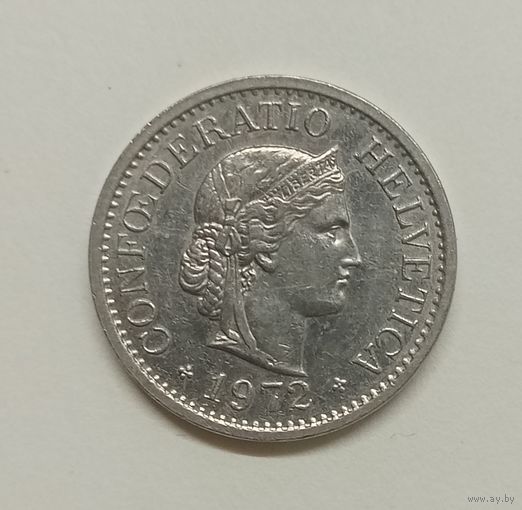 Швейцария 10 раппенов, 1972 год