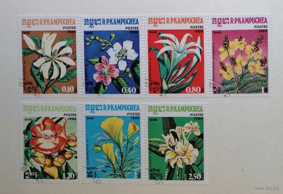 Камбоджа /1984/ Флора - Цветы / Серия 7 марок
