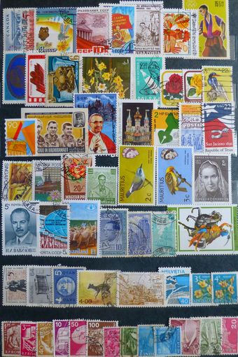 Набор марок \389\стандарт фауна персоналии 57шт