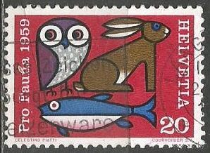 Швейцария. Национальная выставка марок  NABAGI'59. 1959г Mi#670.