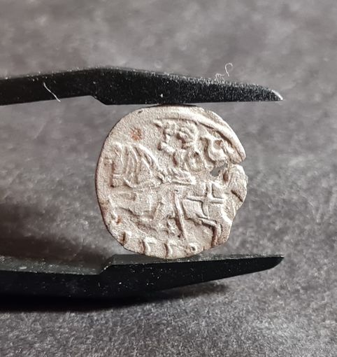 Денарий 1558, Литва, Вильно, Сигизмунд II, С рубля! без мц. НЕЧАСТЫЙ