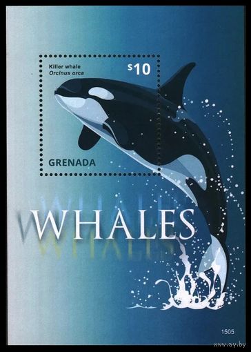 2015 Гренада 7006/B886 Морская фауна - Киты 9,00 евро