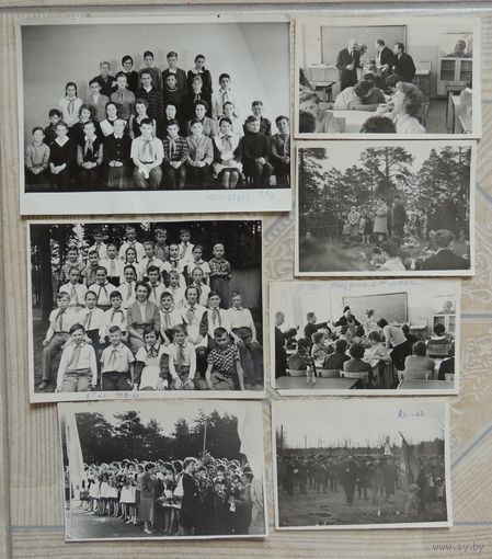 Фото "Будни минских школ", 1960-е гг., (7 шт.)