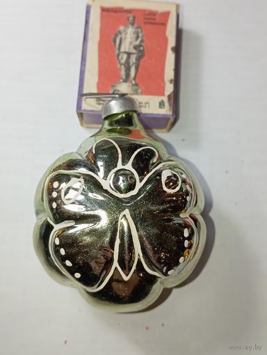 Игрушка на ёлку ,  Бабочка , винтаж , стекло , СССР . С 2 рублей