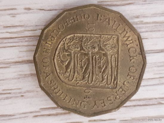 1/4 шиллинга 1964 года Джерси"900 лет битве при Гастинге"7