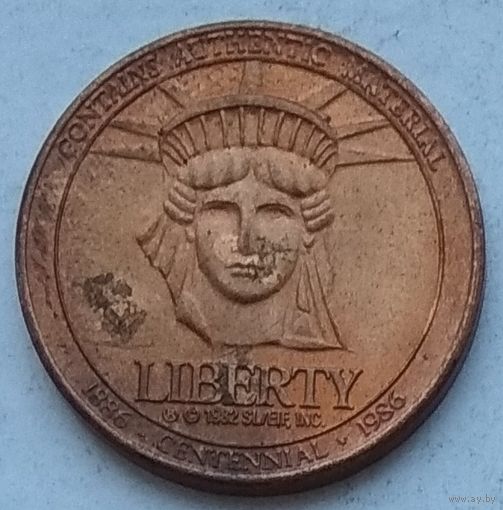 Жетон США 1982 г. 1886 - 1986. 100 лет статуе Свободы