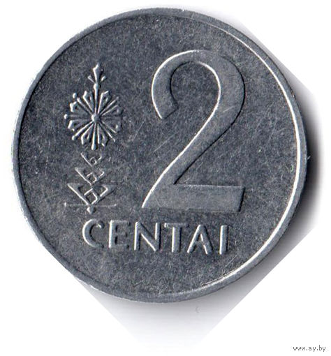 Литва. 2 цента. 1991 г.