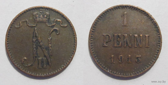 1 пенни 1913