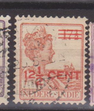 Голландская колония Ост-Индия Королева Вильгельмина Известные люди Личности Ост-Индия 1921 год лот  10 С НАДПЕЧАТКОЙ