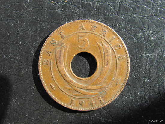Британская Восточная Африка. 5 центов. 1941. С 20 копеек. Распродажа коллекции. Смотрите другие лоты.