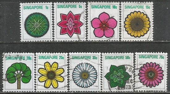 Сингапур. Цветы Юга Азии. 1973г. Mi#192-200.