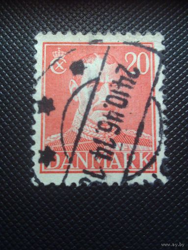Дания.Кристиан 10. 1942г. гашеная