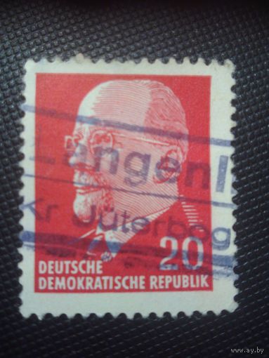 ГДР. В.Ульбрихт. 1961г. гашеная