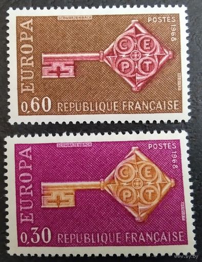 Франция. 1968г. Mi1621-22**. Еврпасепт.